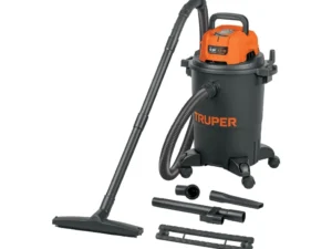 Aspiradora de sólidos y líquidos 6 gal plástica negra TRUPER